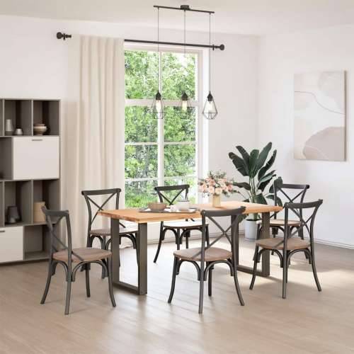 Noge za blagovaonski stol U-oblik 2 kom Prirodni čelik 70 x (72-73) cm Čelik - Prirodna 70 x (72-73) cm 2 1 Cijena