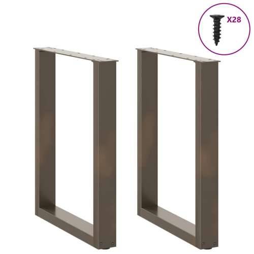 Noge za blagovaonski stol U-oblik 2 kom Prirodni čelik 70 x (72-73) cm Čelik - Prirodna 70 x (72-73) cm 2 1 Cijena