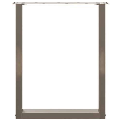 Noge za blagovaonski stol U-oblik 2 kom Prirodni čelik 70 x (72-73) cm Čelik - Prirodna 70 x (72-73) cm 2 1 Cijena