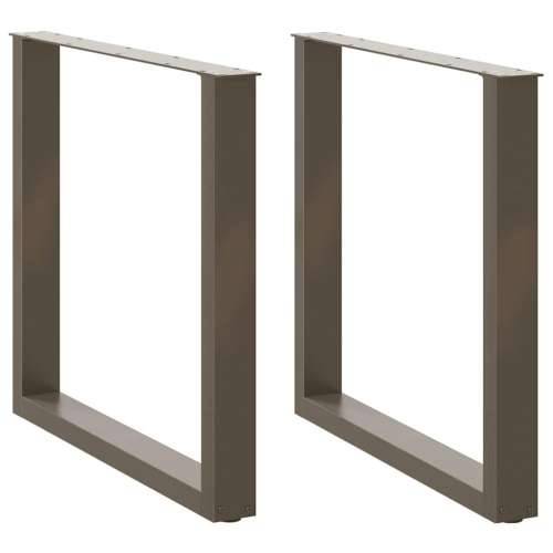 Noge za blagovaonski stol U-oblik 2 kom Prirodni čelik 80 x (72-73) cm Čelik - Prirodna 80 x (72-73) cm 2 1 Cijena