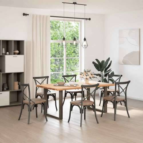 Noge za blagovaonski stol U-oblik 2 kom Prirodni čelik 80 x (72-73) cm Čelik - Prirodna 80 x (72-73) cm 2 1 Cijena