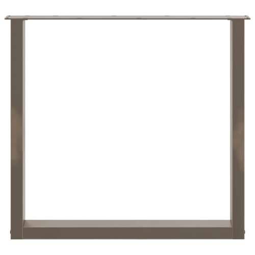 Noge za blagovaonski stol U-oblik 2 kom Prirodni čelik 80 x (72-73) cm Čelik - Prirodna 80 x (72-73) cm 2 1 Cijena
