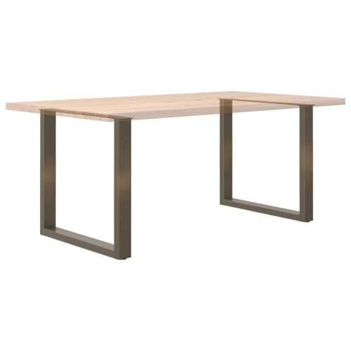 Noge za blagovaonski stol U-oblik 2 kom Prirodni čelik 80 x (72-73) cm Čelik - Prirodna 80 x (72-73) cm 2 1 Cijena