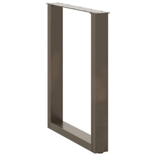 Noge za blagovaonski stol U-oblik 3 kom Prirodni čelik 70 x (72-73) cm Čelik - Prirodna 70 x (72-73) cm 3 1 Cijena