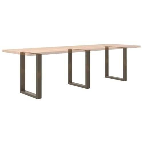 Noge za blagovaonski stol U-oblik 3 kom Prirodni čelik 70 x (72-73) cm Čelik - Prirodna 70 x (72-73) cm 3 1 Cijena