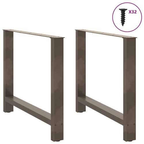 Noge za blagovaonski stol Prirodni čelik 2 kom 90 x (72-73) cm Čelik - Prirodna 90 x (72-73) cm 2 1 Cijena
