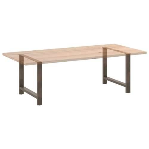 Noge za blagovaonski stol Prirodni čelik 2 kom 90 x (72-73) cm Čelik - Prirodna 90 x (72-73) cm 2 1 Cijena