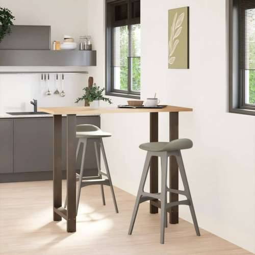 Noge za barski stol Prirodni čelik 2 kom 60 x (110-111) cm Čelik - Prirodna 60 x (110-111) cm 2 1 Cijena