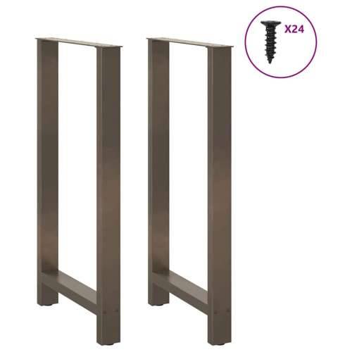 Noge za barski stol Prirodni čelik 2 kom 60 x (110-111) cm Čelik - Prirodna 60 x (110-111) cm 2 1 Cijena