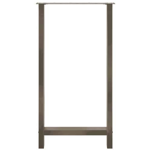 Noge za barski stol Prirodni čelik 2 kom 60 x (110-111) cm Čelik - Prirodna 60 x (110-111) cm 2 1 Cijena