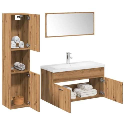 5-dijelni set kupaonskog namještaja käsityöläinen tammi - hrast artisan 90 x 38.5 x 46 cm 1 Cijena