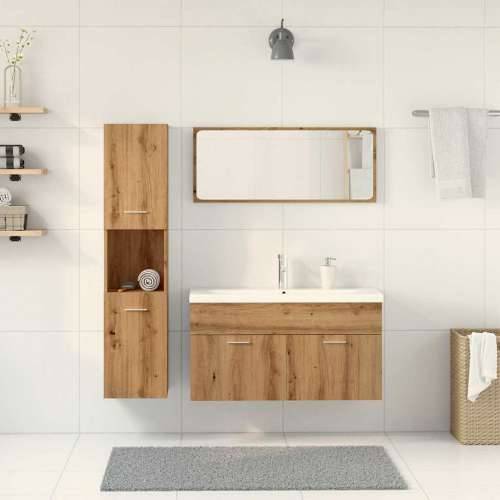 5-dijelni set kupaonskog namještaja käsityöläinen tammi - hrast artisan 90 x 38.5 x 46 cm 1 Cijena