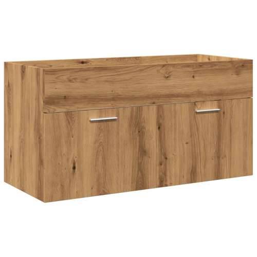 5-dijelni set kupaonskog namještaja käsityöläinen tammi - hrast artisan 90 x 38.5 x 46 cm 1 Cijena