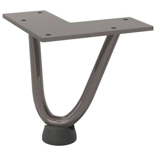 Noge s ukosnicama za stolić za kavu 4 kom. Prirodni čelik 10 cm Puni čelik - Prirodna 10 cm 1 2 rods Cijena