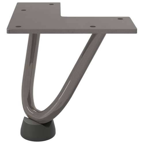 Noge s ukosnicama za stolić za kavu 4 kom. Prirodni čelik 10 cm Puni čelik - Prirodna 10 cm 1 2 rods Cijena