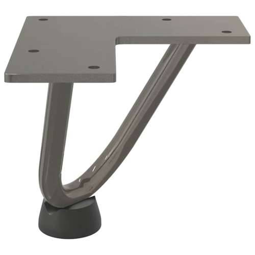 Noge s ukosnicama za stolić za kavu 4 kom. Prirodni čelik 10 cm Puni čelik - Prirodna 10 cm 1 2 rods Cijena