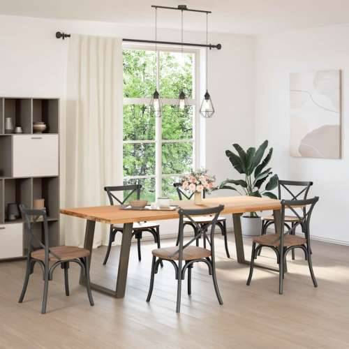 Noge za blagovaonski stol U-oblik 2 kom Prirodni čelik 70 x (72-73) cm Čelik - Prirodna 70 x (72-73) cm 1 Cijena