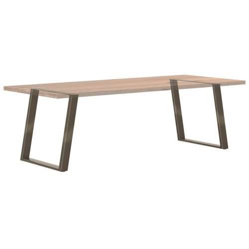 Noge za blagovaonski stol U-oblik 2 kom Prirodni čelik 70 x (72-73) cm Čelik - Prirodna 70 x (72-73) cm 1 Cijena