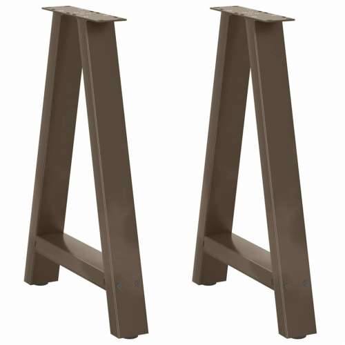 Noge za blagovaonski stol A-oblika 2 kom 50 x (72-73) cm Čelik - Prirodna 50 x (72-73) cm 1 Cijena