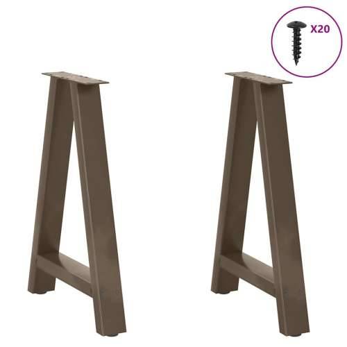 Noge za blagovaonski stol A-oblika 2 kom 50 x (72-73) cm Čelik - Prirodna 50 x (72-73) cm 1 Cijena