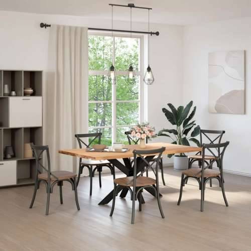 Noga blagovaonskog stola u obliku pauka crna 120x68x(72-73) cm čelik - Crna 120 x 68 x (72-73) cm 1 Cijena
