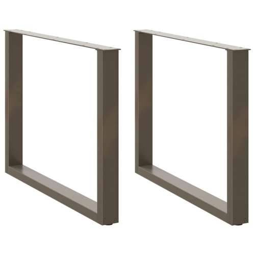Noge za blagovaonski stol U-oblik 2 kom Prirodni čelik 100 x (72-73) cm Čelik - Prirodna 100 x (72-73) cm 2 1 Cijena