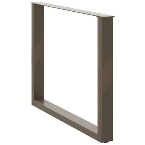 Noge za blagovaonski stol U-oblik 2 kom Prirodni čelik 100 x (72-73) cm Čelik - Prirodna 100 x (72-73) cm 2 1 Cijena