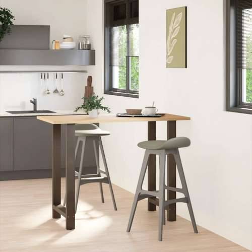 Noge za barski stol Prirodni čelik 2 kom 60 x (100-101) cm Čelik - Prirodna 60 x (100-101) cm 2 1 Cijena