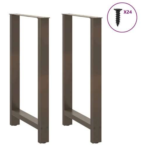 Noge za barski stol Prirodni čelik 2 kom 60 x (100-101) cm Čelik - Prirodna 60 x (100-101) cm 2 1 Cijena