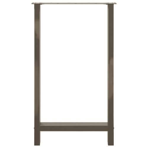 Noge za barski stol Prirodni čelik 2 kom 60 x (100-101) cm Čelik - Prirodna 60 x (100-101) cm 2 1 Cijena