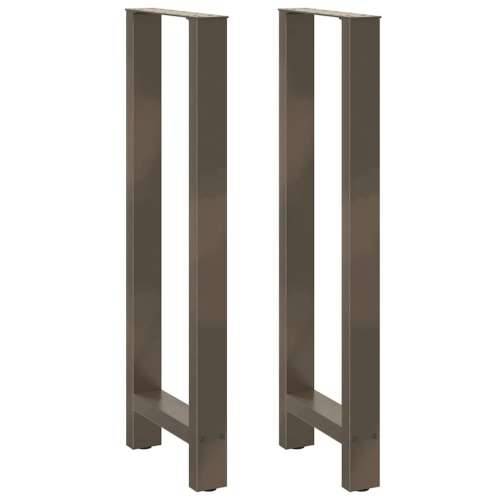 Noge za barski stol Prirodni čelik 2 kom 40 x (110-111) cm Čelik - Prirodna 40 x (110-111) cm 2 1 Cijena