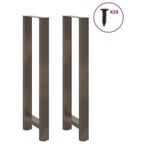 Noge za barski stol Prirodni čelik 2 kom 40 x (110-111) cm Čelik - Prirodna 40 x (110-111) cm 2 1 Cijena