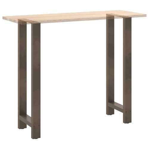 Noge za barski stol Prirodni čelik 2 kom 40 x (110-111) cm Čelik - Prirodna 40 x (110-111) cm 2 1 Cijena