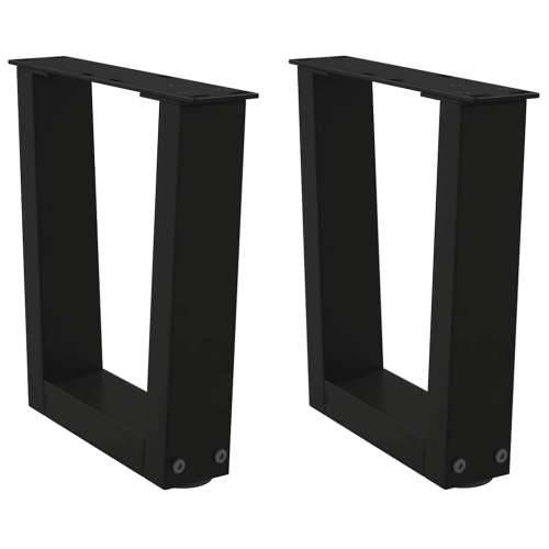 Noge za klub stolić V-oblika 2 kom Crne 30 x (30-31,3) cm Čelik - Crna 30 x (30-31.3) cm 1 Cijena