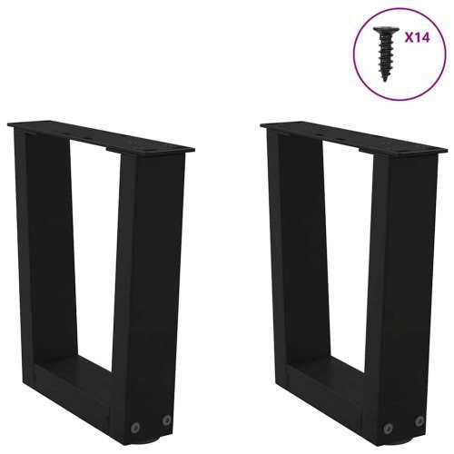 Noge za klub stolić V-oblika 2 kom Crne 30 x (30-31,3) cm Čelik - Crna 30 x (30-31.3) cm 1 Cijena