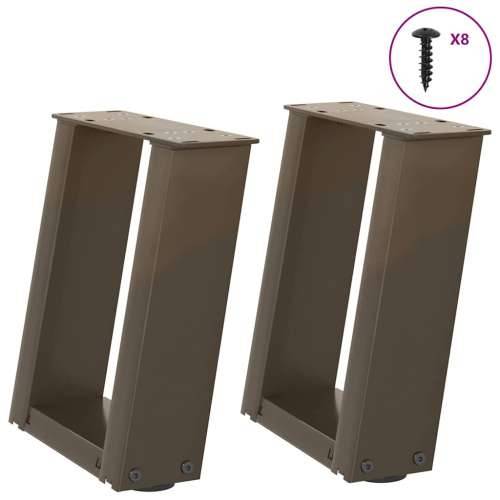 Noge za klub stolić U-oblik 2 kom Prirodni čelik 30 x (30-31) cm Čelik - Prirodna 30 x (30-31) cm 1 Cijena