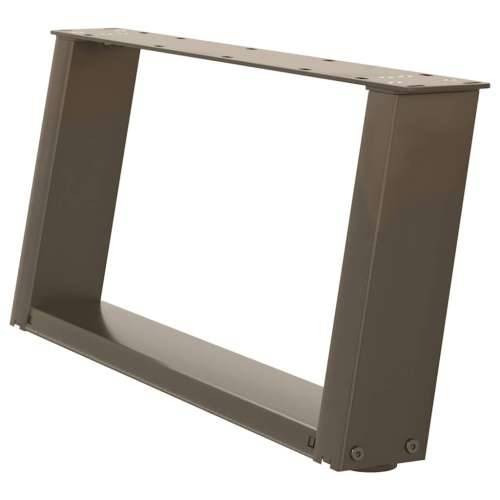 Noge za klub stolić U-oblik 2 kom Prirodni čelik 60 x (30-31) cm Čelik - Prirodna 60 x (30-31) cm 1 Cijena