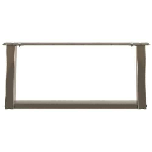 Noge za klub stolić U-oblik 2 kom Prirodni čelik 60 x (30-31) cm Čelik - Prirodna 60 x (30-31) cm 1 Cijena