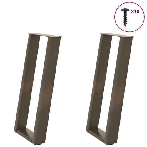 Noge za konzolni stol u obliku slova U, 2 kom, prirodni čelik, 28 x (72-73) cm, čelik - Prirodna 28 x (72-73) cm 1 Cijena