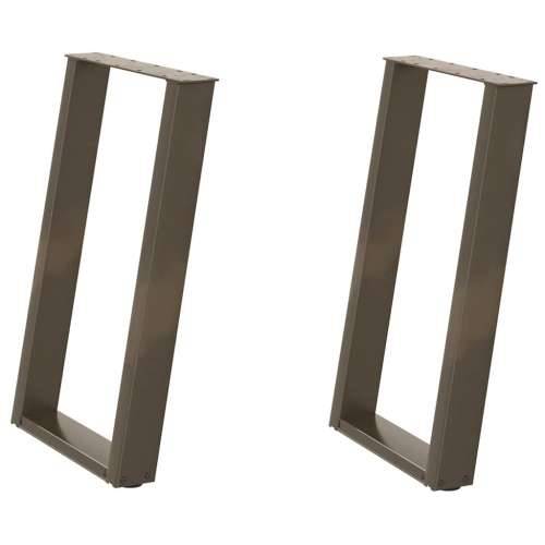 Noge za blagovaonski stol U-oblik 2 kom Prirodni čelik 50 x (72-73) cm Čelik - Prirodna 50 x (72-73) cm 1 Cijena