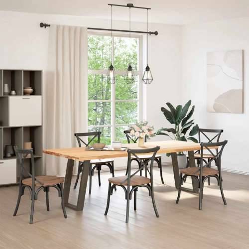 Noge za blagovaonski stol U-oblik 2 kom Prirodni čelik 50 x (72-73) cm Čelik - Prirodna 50 x (72-73) cm 1 Cijena