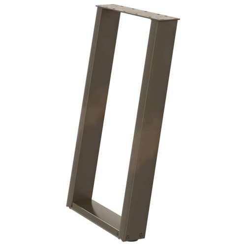 Noge za blagovaonski stol U-oblik 2 kom Prirodni čelik 50 x (72-73) cm Čelik - Prirodna 50 x (72-73) cm 1 Cijena