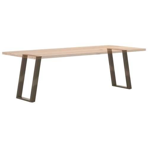 Noge za blagovaonski stol U-oblik 2 kom Prirodni čelik 60 x (72-73) cm Čelik - Prirodna 60 x (72-73) cm 1 Cijena