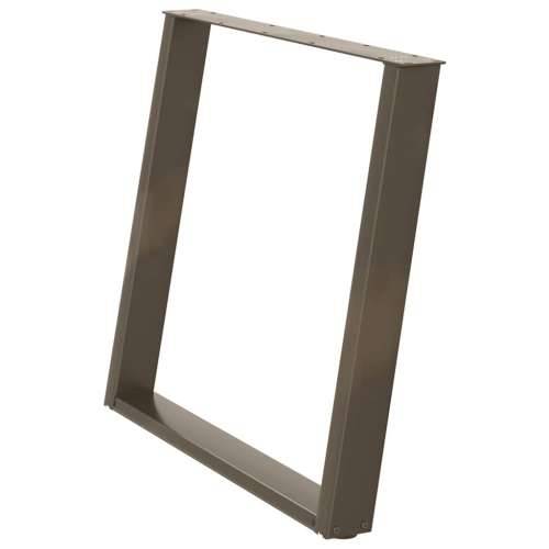 Noge za blagovaonski stol U-oblik 2 kom Prirodni čelik 90 x (72-73) cm Čelik - Prirodna 90 x (72-73) cm 1 Cijena