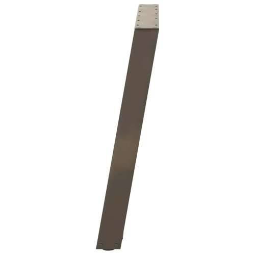 Noge za blagovaonski stol U-oblik 2 kom Prirodni čelik 90 x (72-73) cm Čelik - Prirodna 90 x (72-73) cm 1 Cijena