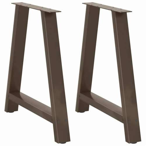 Noge za blagovaonski stol A-oblika 2 kom 70 x (72-73) cm Čelik - Prirodna 70 x (72-73) cm 1 Cijena