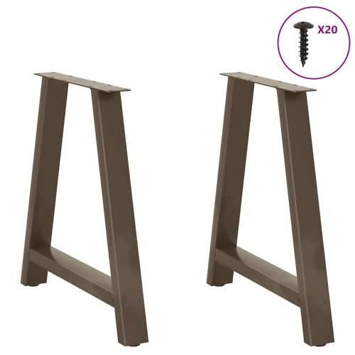 Noge za blagovaonski stol A-oblika 2 kom 70 x (72-73) cm Čelik - Prirodna 70 x (72-73) cm 1 Cijena