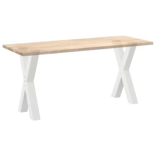 Noge za blagovaonski stol u obliku slova X, 2 kom, bijele, 60 x (72-73) cm, čelik - Bijela 60 x (72-73) cm (80 mm) 2 1 Cijena