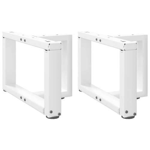 Noge za klub stolić T-oblika 2 kom Bijele 40x25x(30-31) cm Čelik - Bijela 40 x 25 x (30-31) cm 1 Cijena