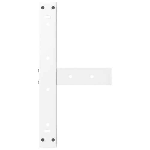 Noge za klub stolić T-oblika 2 kom Bijele 40x25x(30-31) cm Čelik - Bijela 40 x 25 x (30-31) cm 1 Cijena